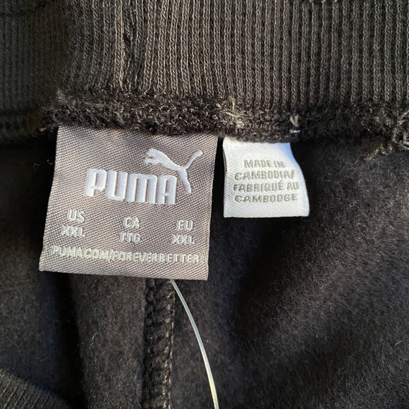 PUMA Ladies' Fleece Pants, Straight Leg, Black, XXL, NWT - Picture 9 of 16